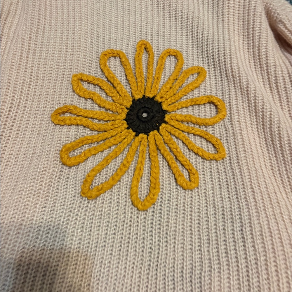 Mello Embroidered Sunflower Cardigan Medium View 2